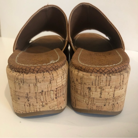 Circus by Sam Edelman, Brown Suede Slip On, Wedge Sandal - Picture 6 of 13